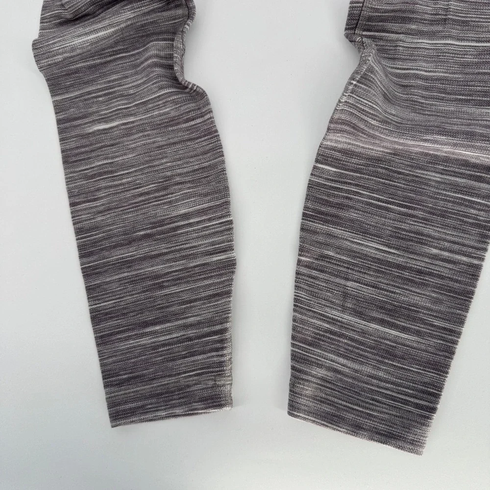 Lululemon Leggings SZ 4 Space Dye High Rise Yoga Athleisure Gorpcore Purple Grey